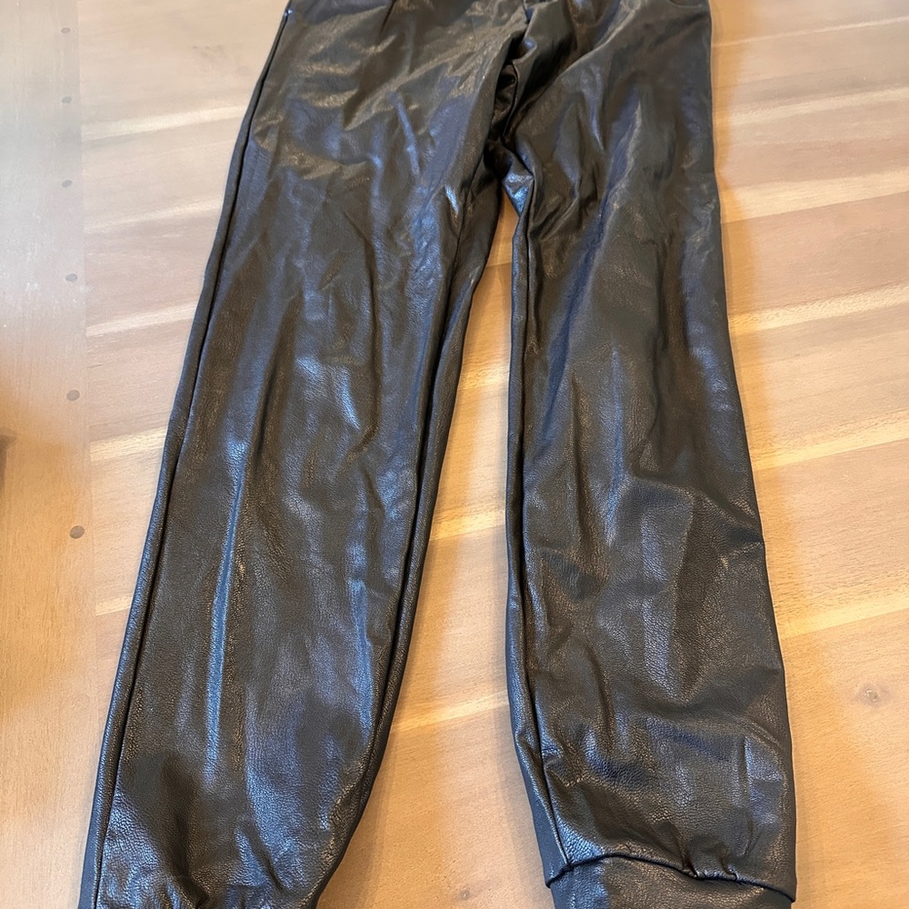 Commando Black Faux Leather Pants